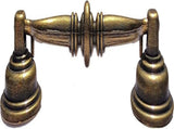 10 Pack Drop Bail Drawer Pull Handles, Shabby Chic Zinc Alloy Cabinet Hardware, Antique Bronze V1188-MS-721-061