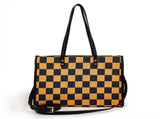 Fashionable checkered large-capacity tote bag, versatile single-shoulder and hand-held bag for V1105-YABB-05