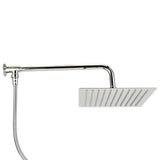 G1/2 Thread 25cm Wall Mounted Shower Stainless Steel Bathroom Rainfall Shower AccessoriesShower V1294-YM0901-3112200111012