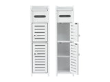 Artiss 2x Bathroom Storage Cabinet 3-Tier Toilet Paper Holder Organizer White FURNI-S-DIY-LVD02-WHX2
