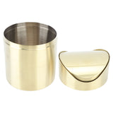 Desktop Trash 304 Stainless Steel Fingerprint Proof Compact Space Saving Mini Countertop Trash V1294-YM0703-3117230100511