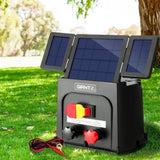 Giantz 3km Electric Fence Energiser PET Solar Energizer 0.1J SFC-SO10-3KM-PET