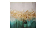 Pacific Green Square Framed Canvas Wall Art - Small V292-PACIFIC-GREEN-SQUARE-WALL-ART