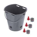 8L Plastic Feeder Bucket with Nipples Check Valves Feeding Equipment for Livestock UseFor Lamb V1294-YM0901-3111210205312