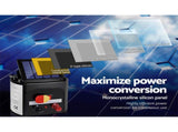 Giantz Fence Energiser 5KM Solar Powered 0.15J Electric Fencing Charger SFC-SO15-5KM