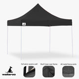 Wallaroo 3x3 PopUp Black Gazebo Marquee Outdoor Tent Weatherproof GAZ-POP-3X3-BK