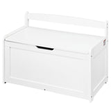 Kids Toy Storage Bench Wooden Toy Box Chest 32.68 x 17.91 x 24.02" White V952-XTETCWDYHLBC1UNIRV0