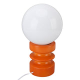 Retro Table Lamp Decorative Glass Lampshade Wooden Base USB Small Nightstand Light for Bedroom V1294-YM0901-3119240076911