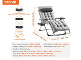Zero Gravity Chair, 26 inch Zero Gravity Recliner Lounge Chair for Indoor and Outdoor, Adjustable V952-LZLTYHS26HHKDFO3ZV0
