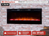 Dimplex PRISM Wall Mounted Electric Fireplace - 34-inches BLF3451-AU