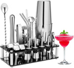 Cocktail Shaker Set Boston 23-Piece Stainless Steel and Professional Bar Tools for Drink Mixing V178-82467