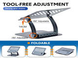 7-in-1 Laptop Stand Docking Station Ergonomic Laptop Riser 360 Rotatable - PD Charging HDMI USB-C V985-LAPTOPSTAND