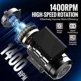 0.75KW Electric Motor 1400 rpm, AC 220240V 5.45A, 80, B34 Frame, Air Compressor Motor Single Phase, V952-TYJLIECDJ172IOHFKV7