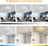 Modern LED Ceiling Light Dimmable with Remote Control V178-21281