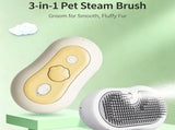 White Grey & White Yellow Combo Spray Comb 2pcs, Cat Grooming Massage Tool V1221-XM-LB421-GM30