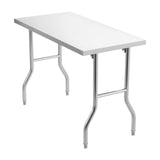Stainless Steel Kitchen Bench Folding Commercial Prep Table 1220x610 mm V952-CFGZT24X48YC00001V0