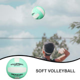 2pcs Volleyball Practice Light Green PU Stability for Players Indoor Games V1369-AZ3-W-18584