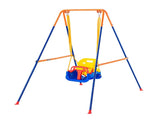 Swing Sets for Backyard, 3-in-1 Toddler Swing Set with 4 Sandbags, Foldable Metal Stand, Easy to V952-AXQQTZSL1RW07PILCV0