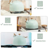 Stainless Steel Whistling Kettle 2.5L for Gas Stoves, Induction Compatible, Ergonomic Handle V1188-NANV-8-9932