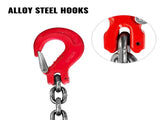 Chain Sling, 8 mm x 1m Chains with Hooks, G80 Engine Chain Hoist Lifts, 5 Ton Load Capacity V952-GLSJG80SZGL8MMX1MV0