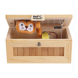Wooden USB Electronic Box Cute Tiger Funny Interactive Stress Relief Toy Gift Desk Decoration V1294-YM0722-JYA03181