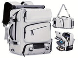 Travel Backpack Multi-Functional Backpack Convertible Backpack Shoe Compartment - Black - Size M V1347-127-09392-BLK-M