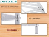 Acrylic Corner Shower ShelfShower Organizer, Corner Shower Shelf Hollow Design 2 Tier Clear for V1369-AZ3-W-16195