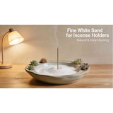 12.35oz Fine White Sand Incense Holders - Fine Sand Crafts Quartz Zen Garden Decorative Sand V1192-AZ-W-18056