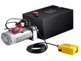 Hydraulic Pump, 12 Quart Hydraulic Power Unit, Single Acting Dump Trailer Pump, 0.91 GPM Flow Rate, V952-YXYYB12VZLDJD7581V0