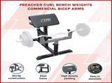 Preacher Curl Bench Commercial Weight Bench for Bicep and Arm Workouts V63-766485