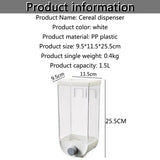 Cereal Dispenser Wall Mounted, High Capacity Rice cerealdispensers for Home, Food V1370-AZ4-01520