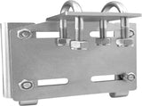 Stainless Steel Horizontal Stanchion Rail Mount Anchor Bracket, Fluke Bracket Rugged Durable High V1259-DP01-A-1314