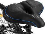 Unisex Comfortable Bicycle Saddle with Double Shock Absorbers, Breathable Waterproof Ergonomic V1188-MS-325-0804