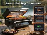ASMOKE Essential Portable Smart Pellet Grill & Smoker Assorted Flavors 20LBs Premium Wood V642-XFAS-BNDL-ESS-GRL-WOPEL20LB