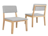 Levede Dining Chairs 4 Upholstered Kitchen Chair CH1143-2-NTX2