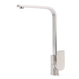 WELS Brushed Nickel Square Kitchen Sink Laundry Mixer 360 Swivel Faucet Tapware V1233-KRS501N