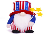 4th of July Patriotic Gnome Decoration Fabric Independence Day Dwarf Doll for Living Room Study V1294-YM0901-3115240110111