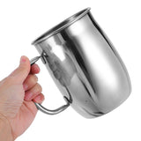 Stainless Steel Travel Coffee Mug with Handle, Leak-Resistant Cup for Home, Office, Cafe Use, and V1370-AZ4-14940