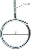 Xadnitu 100 Pieces 2" Diameter Threaded Bridle Rings, Heavy Duty Cable Support, Metal Ring Hangers V1258-DP02-F-296