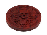 Magnetic Push Slider Stress Relief Handmade Rosewood Crafted Rotating Fidget Toys for ADHD Skull V1294-YM0706-3115230080011