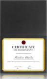 50 Packs Black Certificate Holders - Diploma Holders, Certificate Covers with Gold Foil Border, for V1258-DP02-WO-446