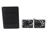 Solar Panel Fan Kit 100W Dual Fans IP67 Waterproof Low Noise Wide Application Solar Powered Fan For V1294-YM0715-3111220138411