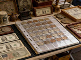10 Sheets Coin Sleeves, 42 Pockets Coin Holders for Collectors Plastic Coin Collection Supplies 9 V1192-AZ-W-18052
