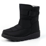 Women's Outdoor Snow Boots, Waterproof Warm Winter Boots with Fleece Lining and Non-Slip Sole for V1189-LC-DG-00233