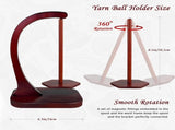 1 Piece Wooden Yarn Holder Magnetic Rotating for Crochet and Knitting Holds up to 500 g V1237-ZY-818-246