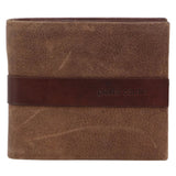 Pierre Cardin Mens Rustic Leather Bi-Fold Business Card Wallet - Brown V563-PC-3462-87-BRWN