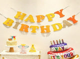 3-pcs Birthday Party Decoration Set with 2-pack Smiley Daisy Balloon Centerpieces & Orange and V888-ELOSUNG53422