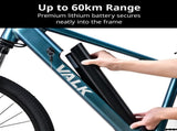 VALK Vortex 3 Electric Bike, Medium Frame Mountain ebike, Metallic Teal V219-BIKEMBVAR3HEA