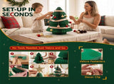 Jingle Jollys Paper Christmas Tree 47CM w/ Star Topper Xmas Decor Tabletop Green DIY Ornament Set PAPER-TABLE-TR-38-GN