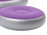 Inflatable Lounge with Foot Stool PVC Flocking Folding Inflatable Couch Blow Up Lounger Sofa V1294-YM0901-3116250000512